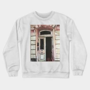 Paris, Opening Door Crewneck Sweatshirt